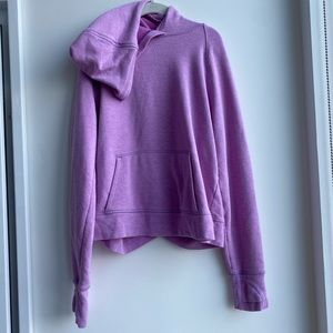Athleta Girl purple cross cross hoodie